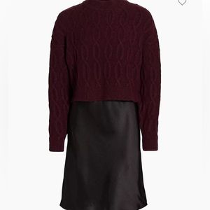 NWT DH dress sweater/silk skirt combo